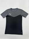 Puma Men's Black T-Shirt, Regular Fit, Colorblock
