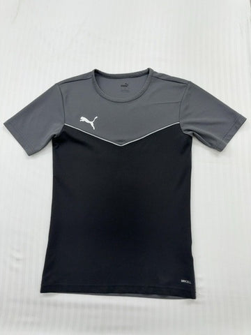 Puma Men's Black Color Block Short Sleeve T-Shirt EU Size Regular Fit