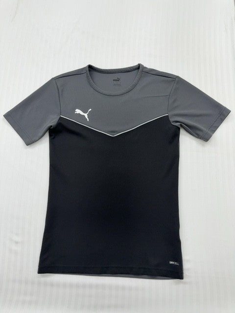 Puma Men's Black T-Shirt, Regular Fit, Colorblock