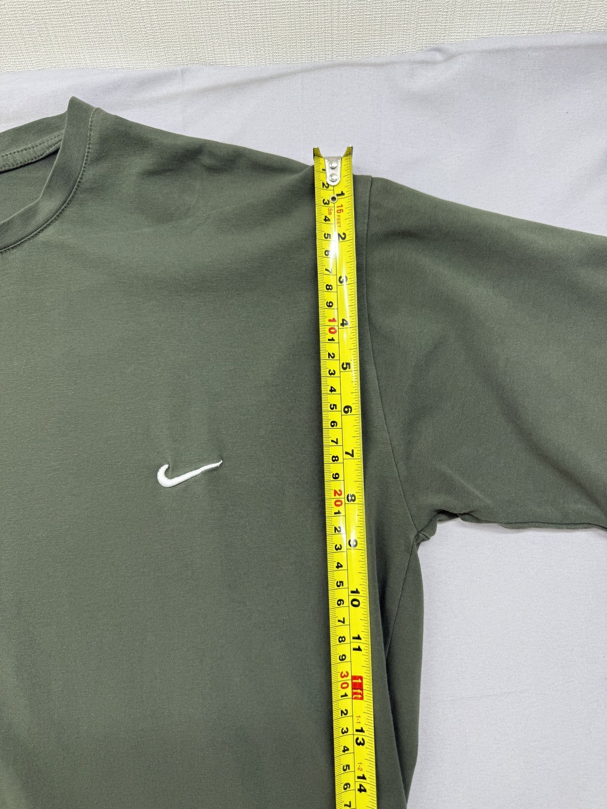Nike Green Oversized Short Sleeve Cotton T-Shirt S Unisex