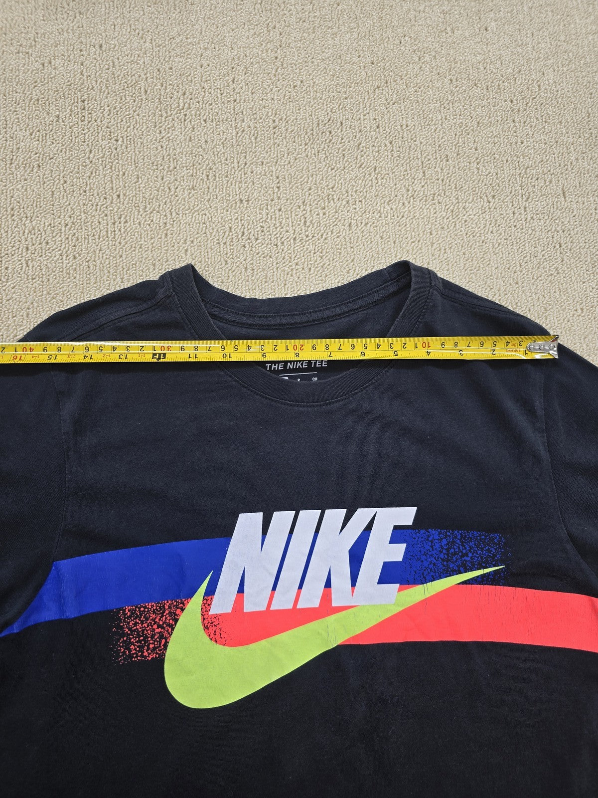 Nike Men's Black Athletic Fit S Short Sleeve 100% Cotton T-Shirt