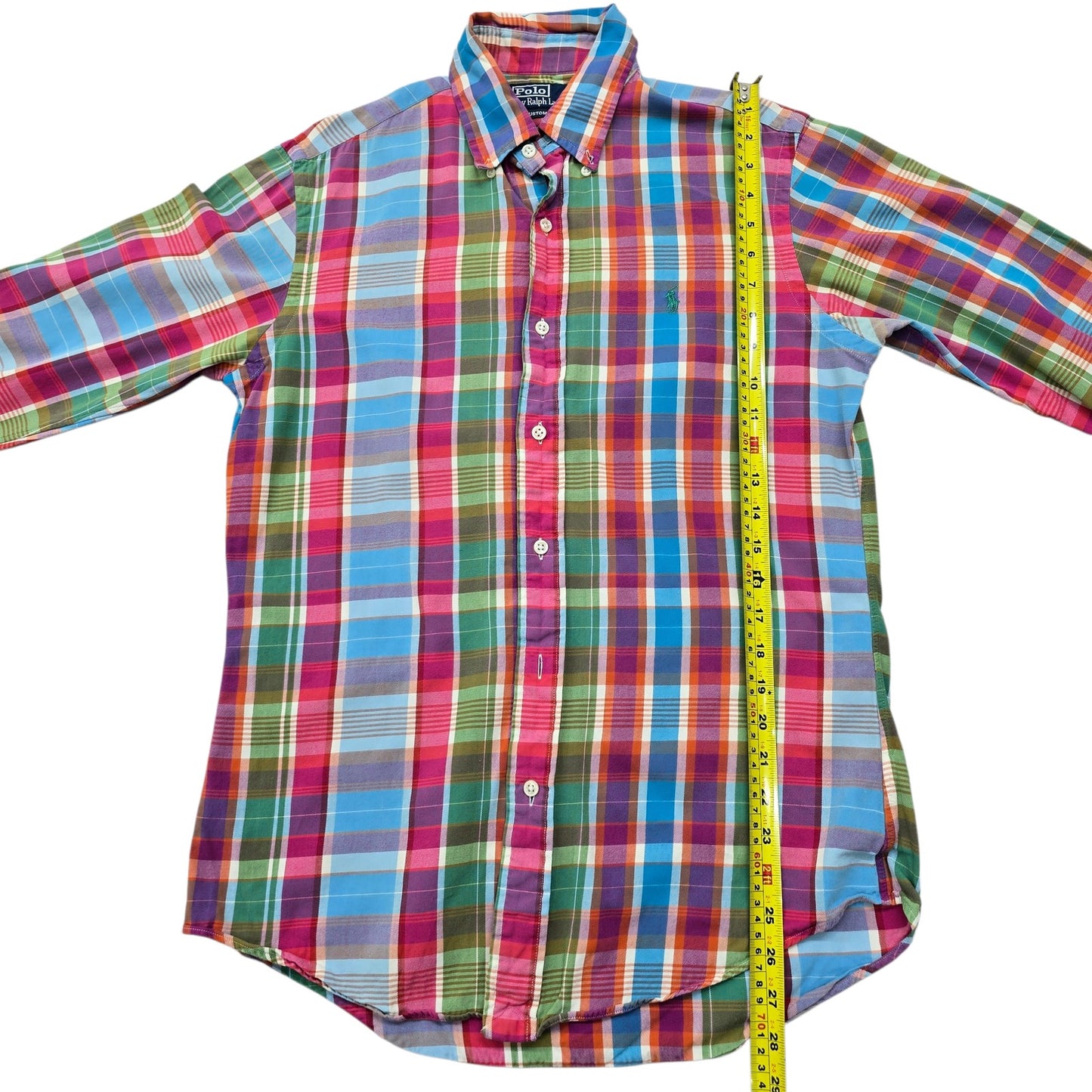 Polo Ralph Lauren Men's Multicolor Shirt – Size S, Plaid, Long Sleeve