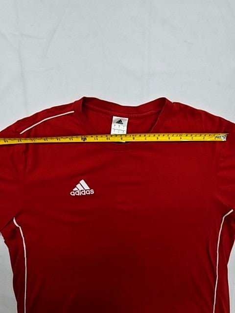 Adidas Men's Red Athletic T-Shirt L Moisture-Wicking Crewneck