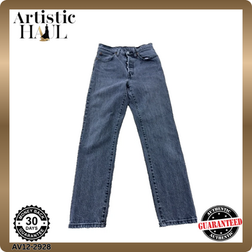 Levi's Unisex Grey 501 Original Fit 27X28 Jeans Button Fly 5-Pocket