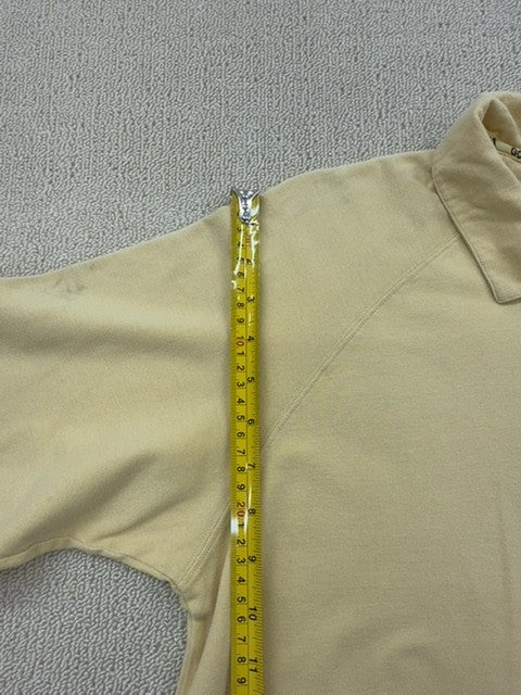 Adidas Men's Beige Short Sleeve Polo Shirt Size M