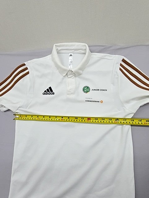Adidas Men's White Polo Shirt Size S Short Sleeve