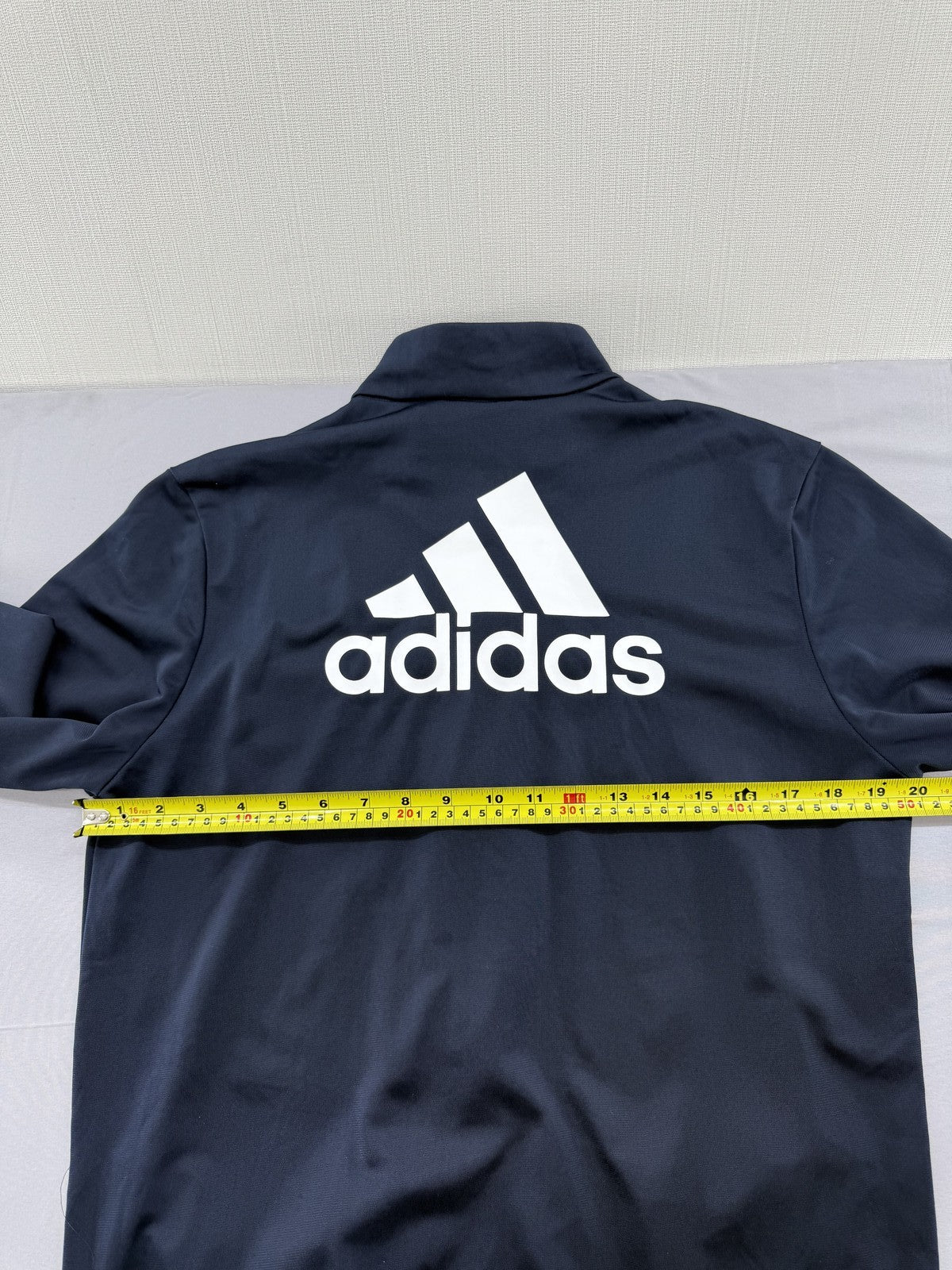 Adidas Primegreen Men's Navy Blue Track Jacket M Stripes Full Zip