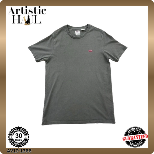 Levi's Men's Gray T-Shirt – Size S, Short Sleeve, Crew Neck