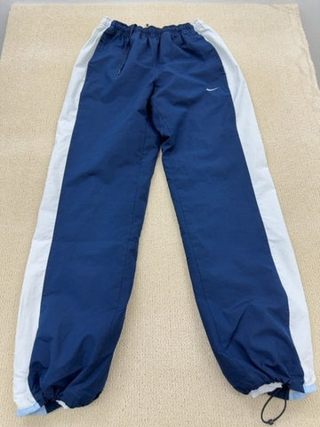 Nike Men's Navy/White Striped Tapered Track Running Pants