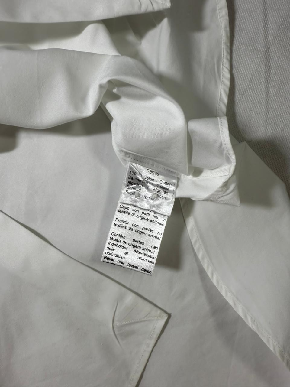 Lacoste logo-patch cotton blend shirt slim fit - Size 44