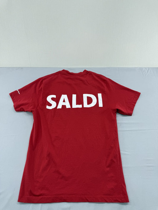Champion Men's Red T-Shirt – Size M, Print print Print One-off, Graphic