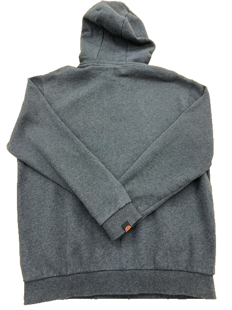 Ellesse Men's Grey Fleece Pullover Hoodie M UK Relaxed Fit