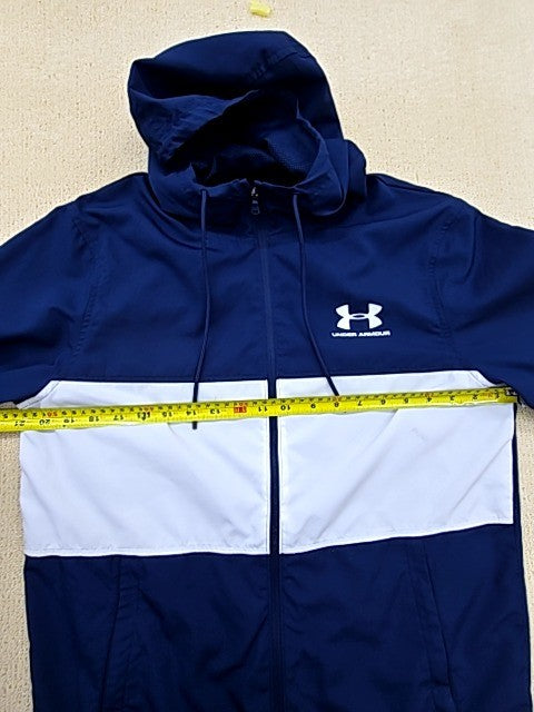 Under Armour Men's SM Navy/White Full-Zip Hoodie