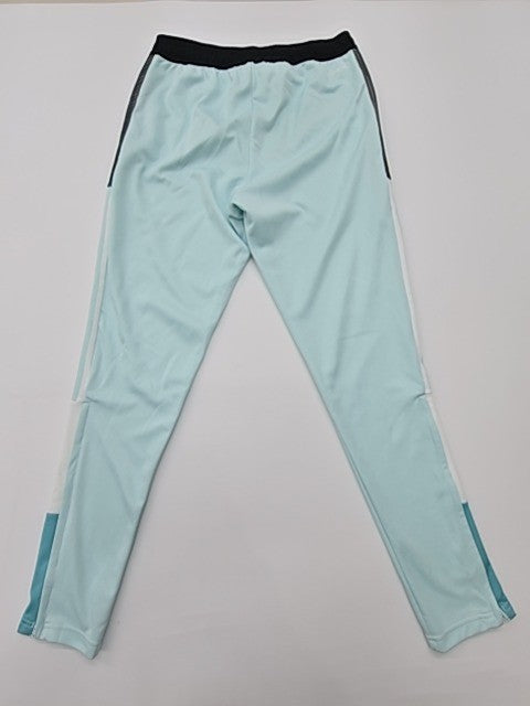 Adidas Boys Primegreen Light Blue Track Pants Size M Elastic Waist Relaxed