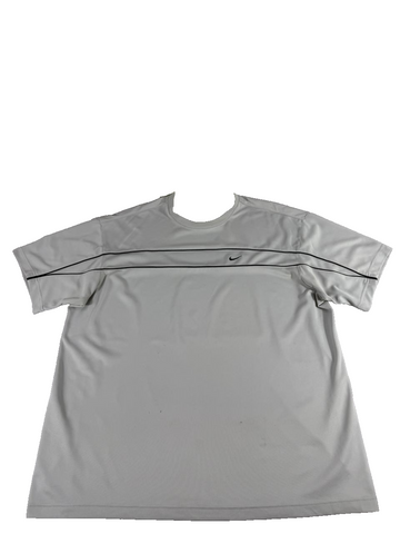Nike Men's Athletic Dri-FIT T-Shirt Grey Short Sleeve Size XL