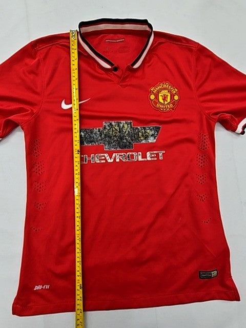 Vintage Nike Manchester United Red Soccer Jersey S Chevrolet Polo