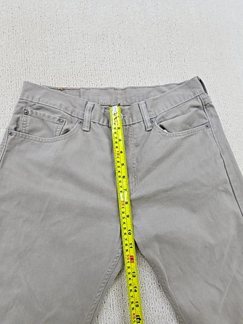 Levi's Men's Grey 505 Straight Leg Jeans Size L 32x34 Zip Fly