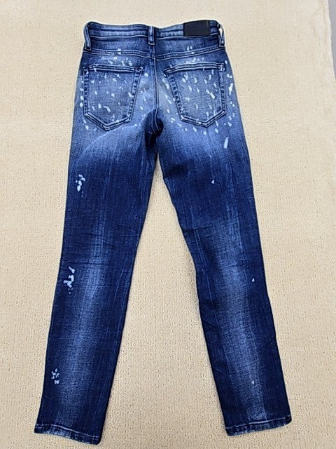 Diesel Babhila Slim Skinny Blue Distressed Women's Jeans Sz 10