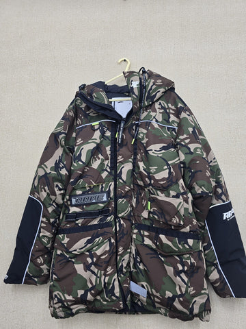 A Bathing Ape Down Jacket Camo Relaxed Fit Men's Size