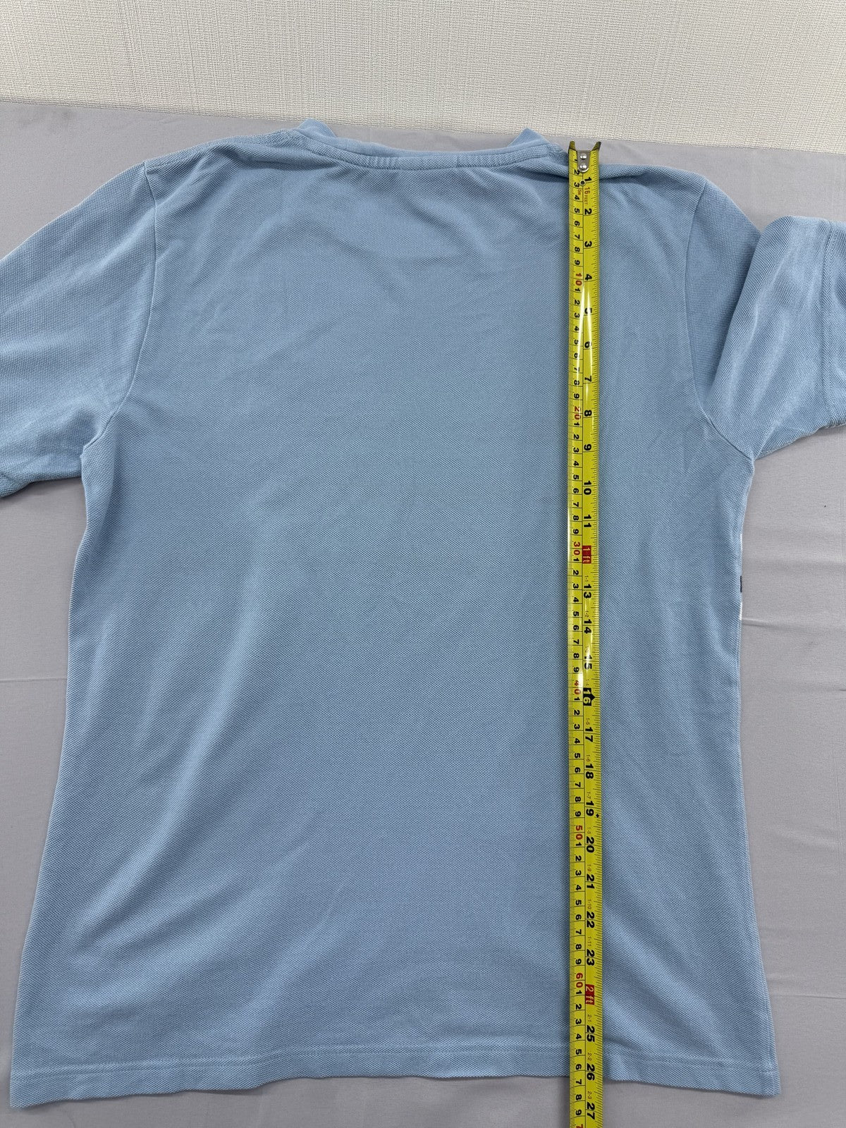 Lacoste TH361S Light Blue Striped Cotton T-Shirt Men's Size 4 Japan