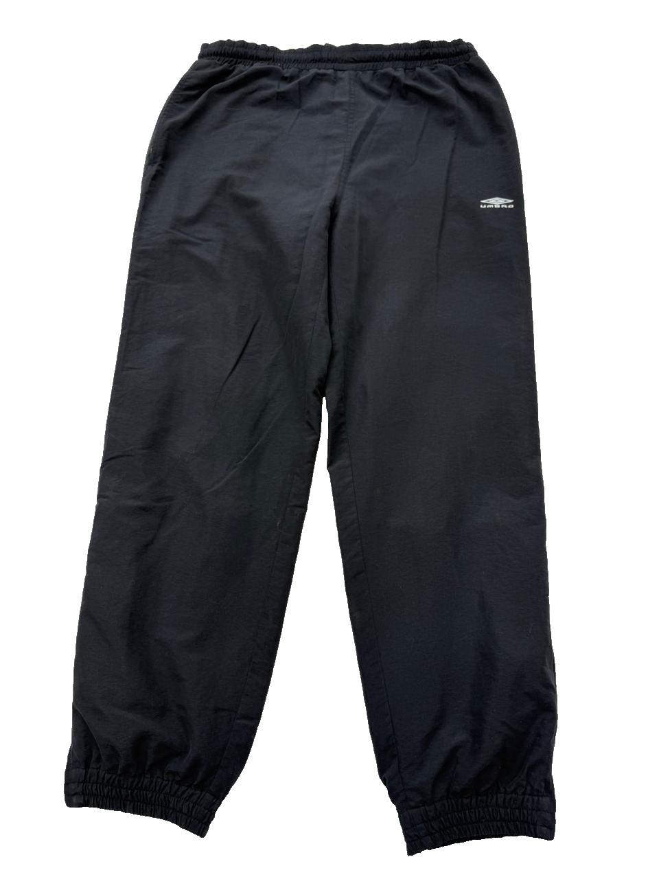 Umbro Men's Black Track Pants L Regular Fit Tapered Athletic