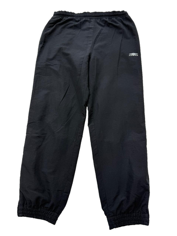 Umbro Men's Black Track Pants L Regular Fit Tapered Athletic