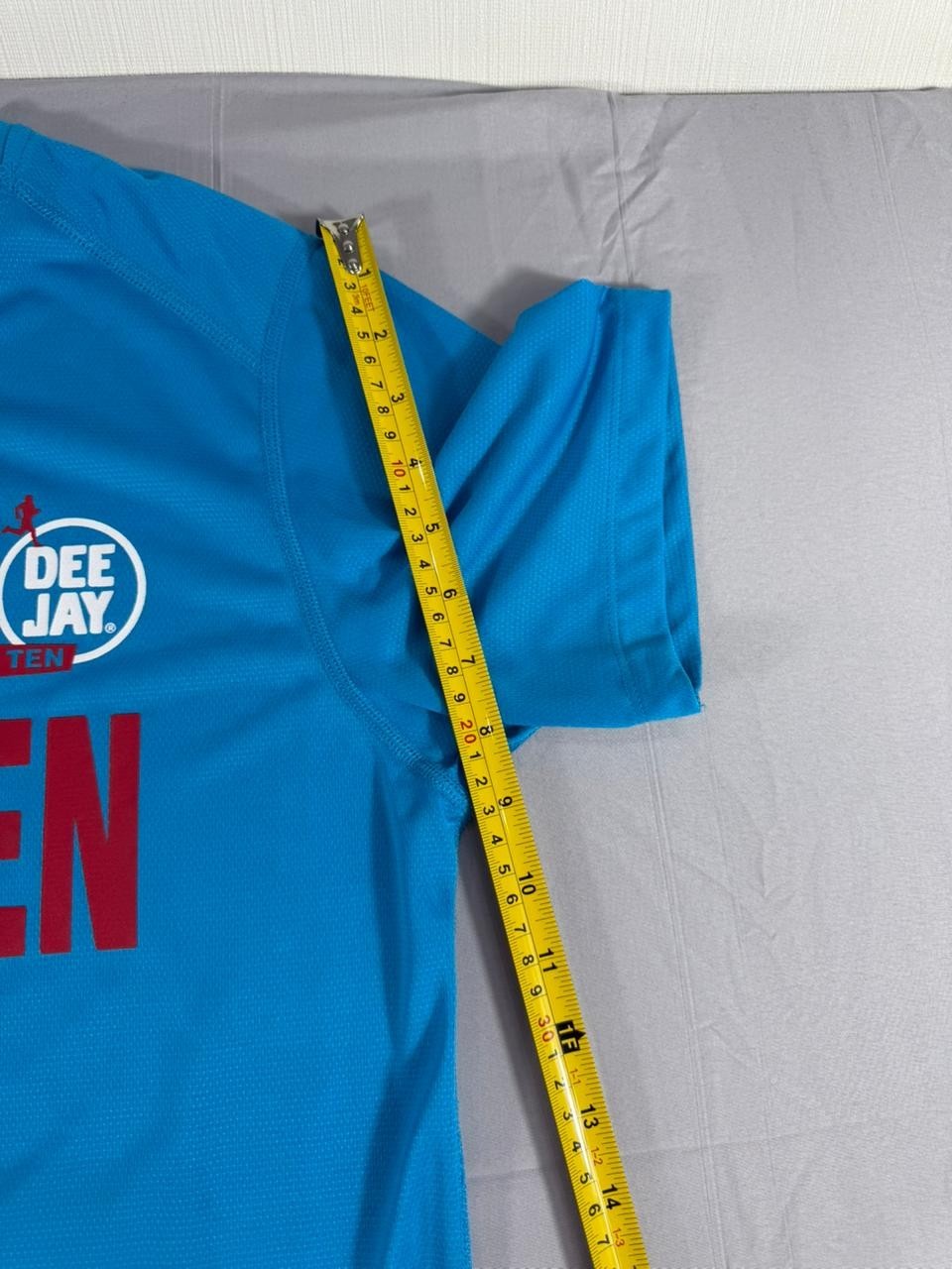 New Balance DEEJAY TEN Running T-Shirt Men's Medium Blue Athletic Tee