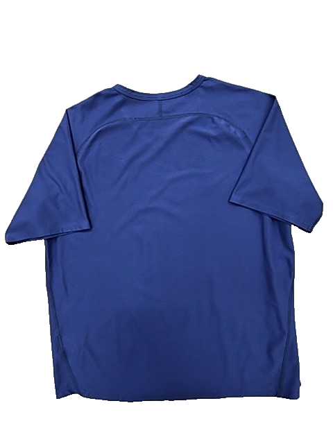 Nike Men's Blue T-Shirt – Size S, Relaxed Fit, V-Neck