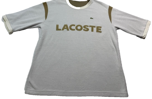 Lacoste Unisex White Sweatshirt – Size 5, Logo, Embroidered