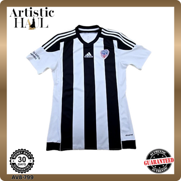Adidas Club América White Black Striped Jersey Men's Short Sleeve
