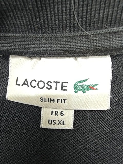 Lacoste Men Black Polo Shirt size XL product image 6