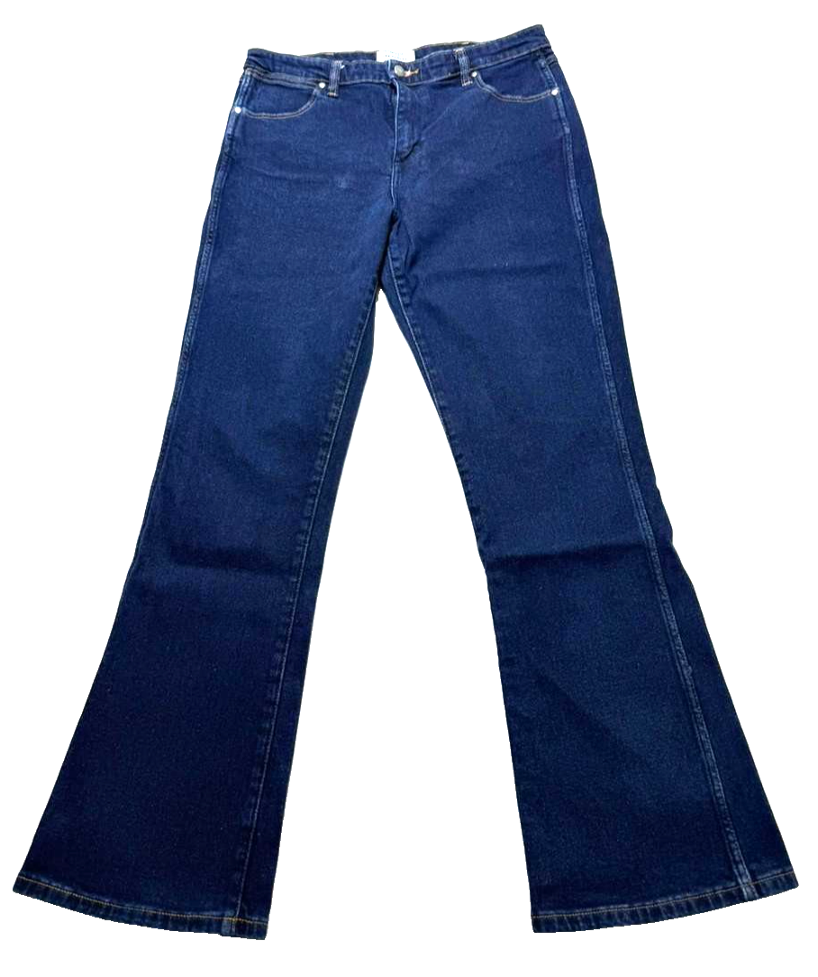 Wranglar Classic Women's Mid Waist Bootcut Blue Jeans Size 14R