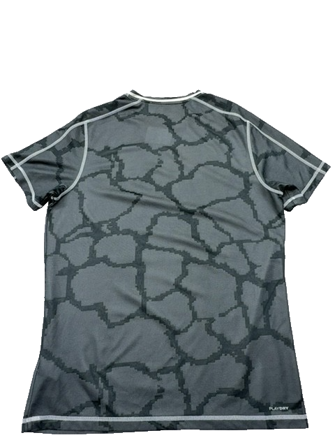Reebok Men's Gray Camo Short Sleeve T-Shirt Size M Athletic Fit