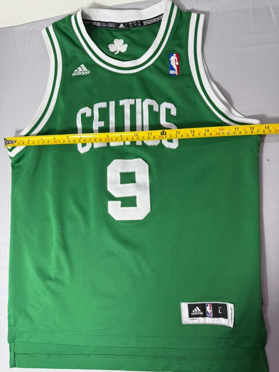 Boston Celtics Rajon Rondo #9 Adidas NBA Jersey Men's L Length +2 Green