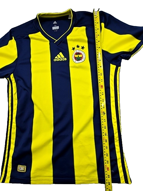 Adidas Men's Fenerbahce Yellow Navy Jersey M Climalite V-Neck