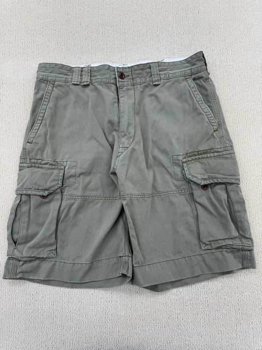 Polo Ralph Lauren Men's Khaki Cargo Shorts Size 35 Cotton Flat Front