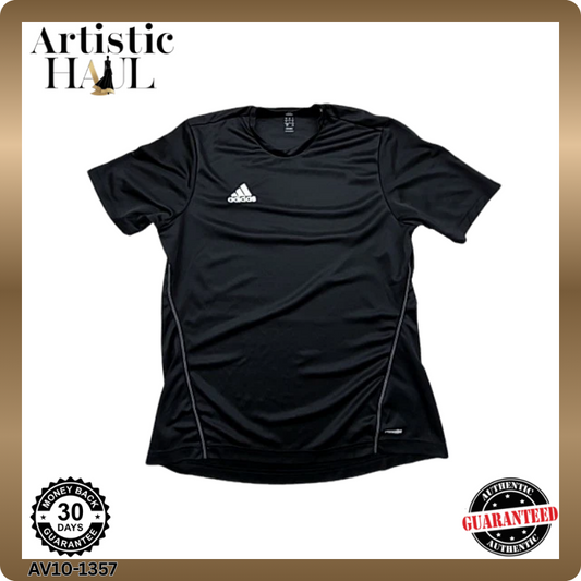 Adidas Unisex Black Jersey – Size L, Crewneck crewneck Crewneck One-off