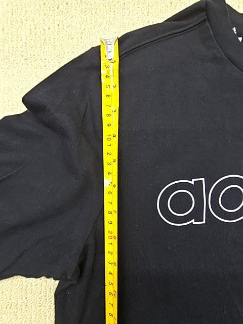 Adidas Black XL Short Sleeve Crewneck Cotton T-Shirt Unisex