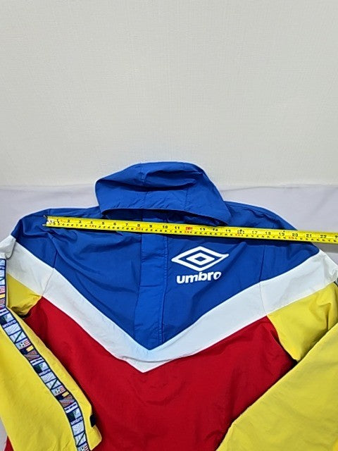 Umbro Multicolor Polyamide Hooded Color Block Jacket M Unisex