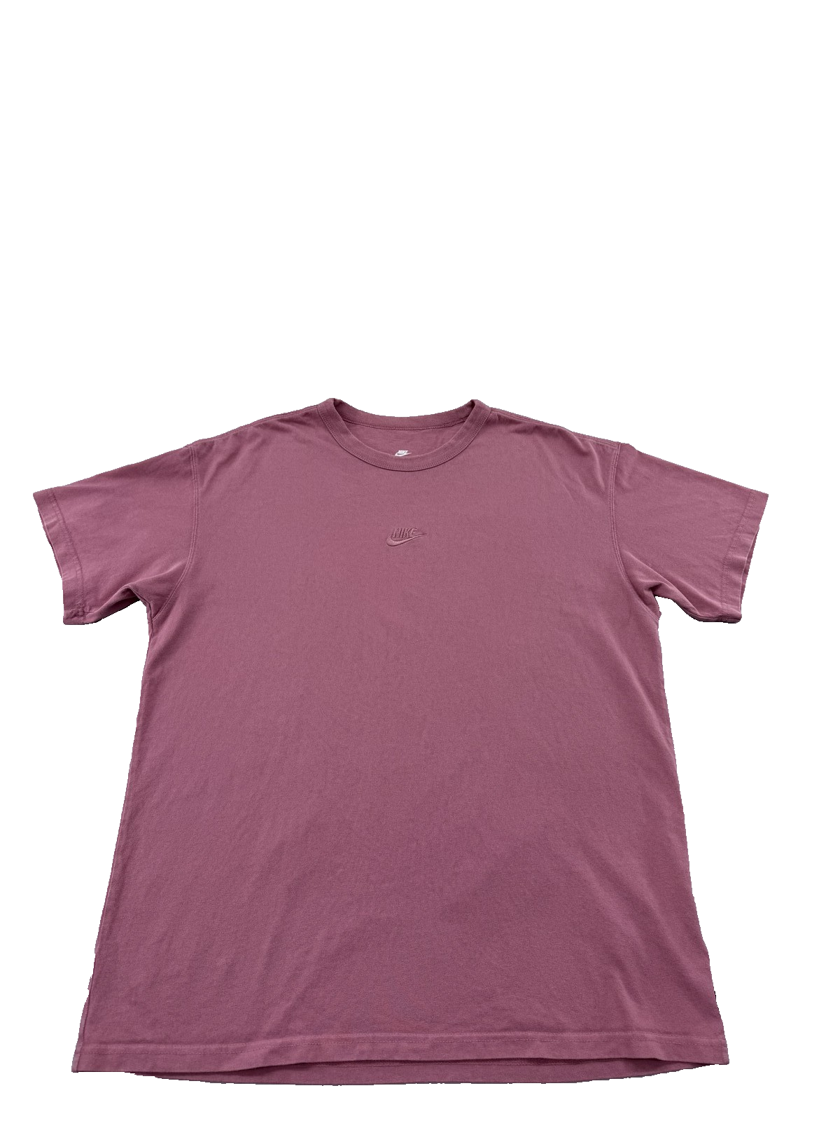 Nike The Nike Tee Men's L Light Mauve Cotton Short Sleeve Loose Fit