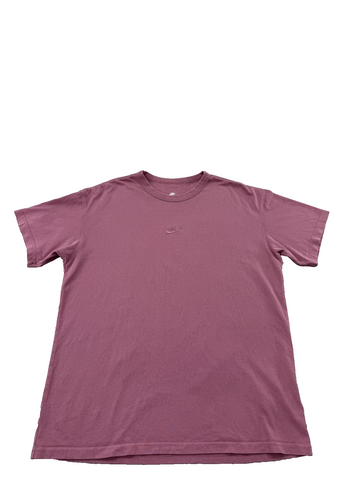 Nike The Nike Tee Men's L Light Mauve Cotton Short Sleeve Loose Fit