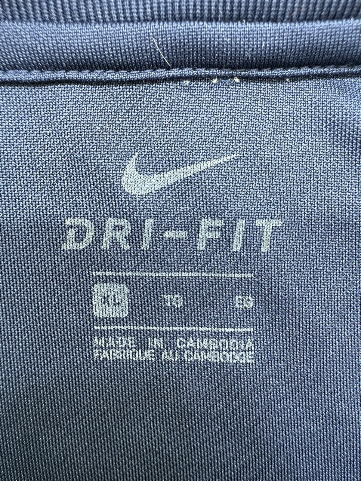 Nike Men's XL Navy Dri-FIT Athletic Short Sleeve Crew T-Shirt