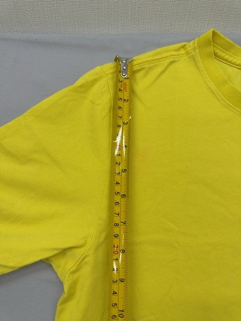 Nike Men's Yellow Short Sleeve T-Shirt Size S Cotton Crew Neck
