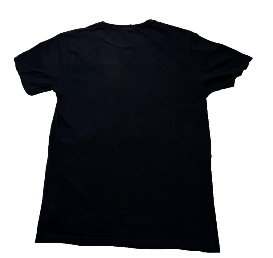 Iron Maiden Distressed Logo T-Shirt Black Men's Size M