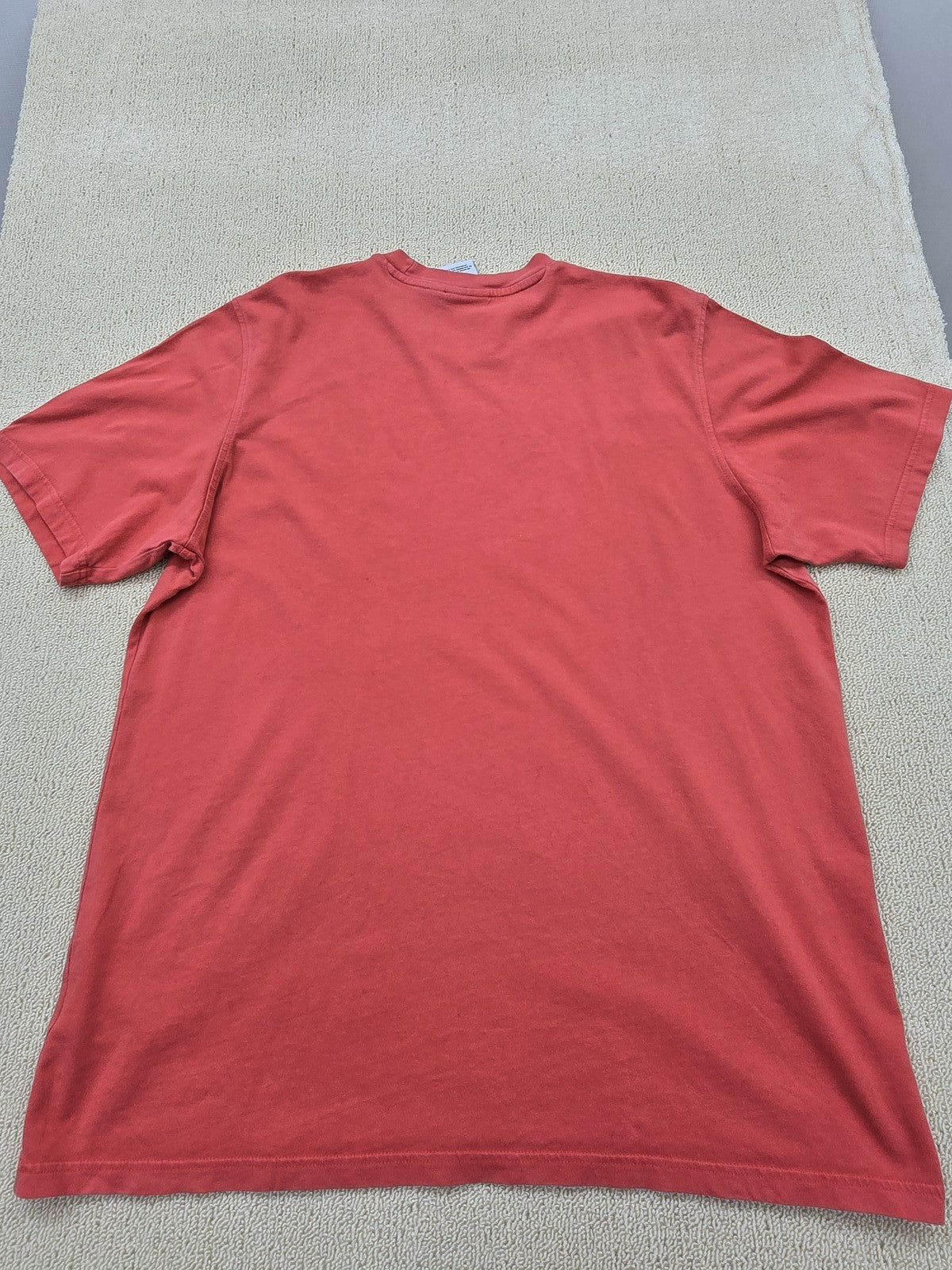 Adidas Men's Red T-Shirt Large Cotton Crew Neck 3 Stripes
