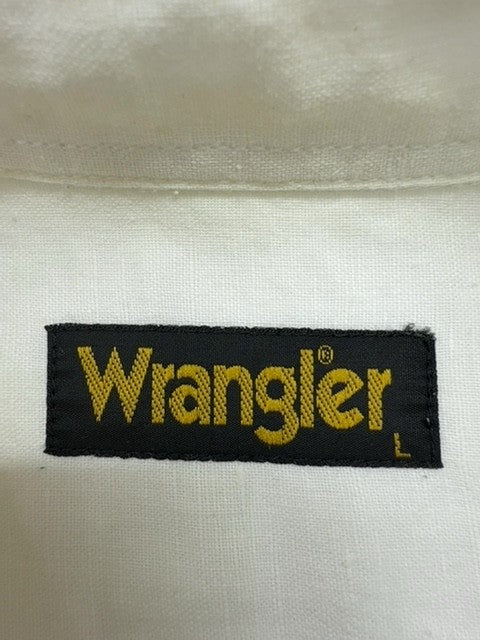 Wrangler Men White Shirt size L product image 5
