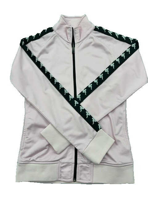 Kappa Women's Pink Track Jacket M Long Sleeve Zipper Med