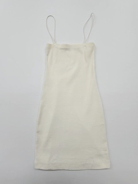 Zara Women's Cream Ribbed Knit Camisole Tank Top Size S