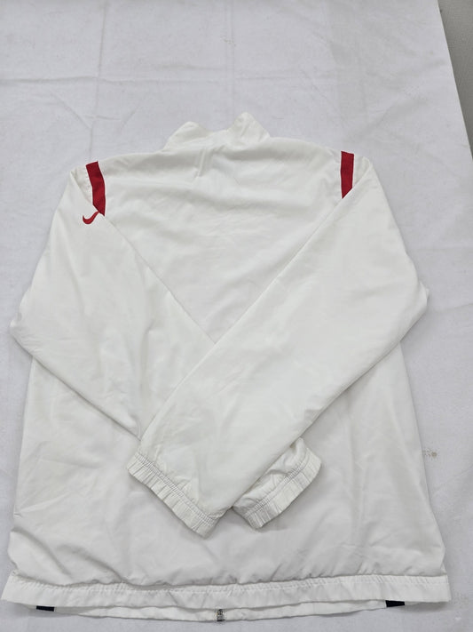 Nike Men's White Jacket – Size L, Slim Fit