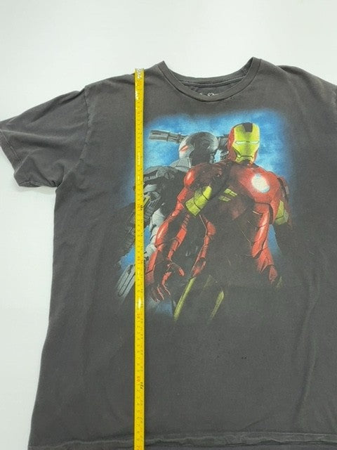 Mighty Fine Men Charcoal Iron Man 2 T-Shirt Size XL Crew Neck